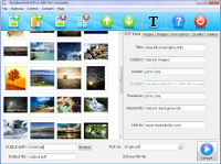 JPG to PDF Pro with thumbnail view of images