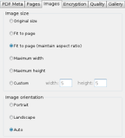 Image setup for JPG to PDF Pro