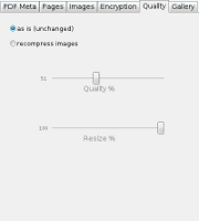Quality options for JPG to PDF Pro