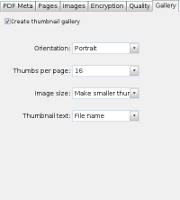 Gallery options for JPG to PDF Pro